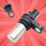 Nissan Xtrail T30 Camshaft Sensor with a red background.